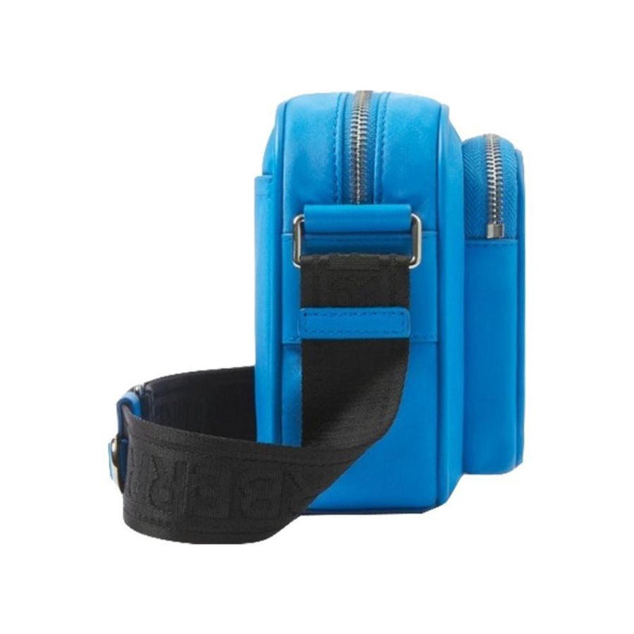 * Burberry Econyl Nylon Logo Print Paddy Crossbody Bag for Men in Bright Cerulean Blue (8069810-Cerulean_Blue)-1