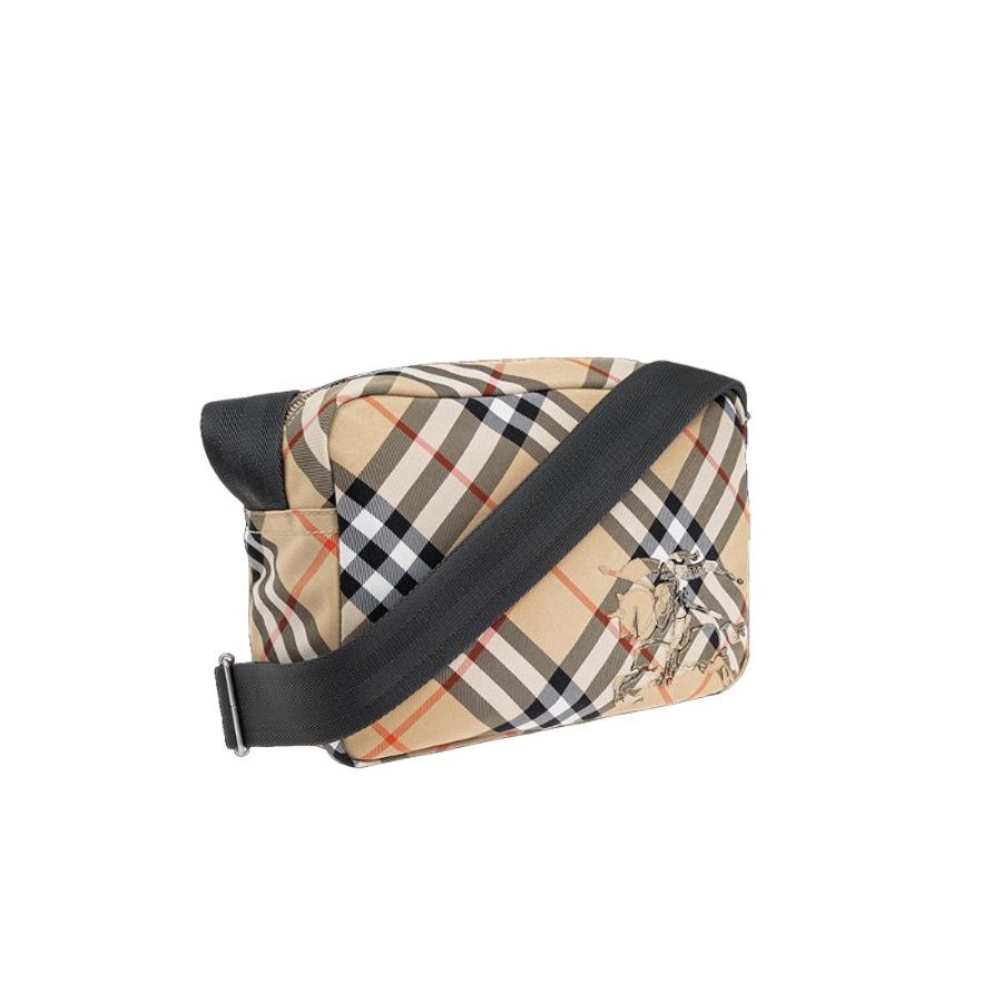 Burberry Check Crossbody Bag for Men in Sand - 8091320-Sand-1