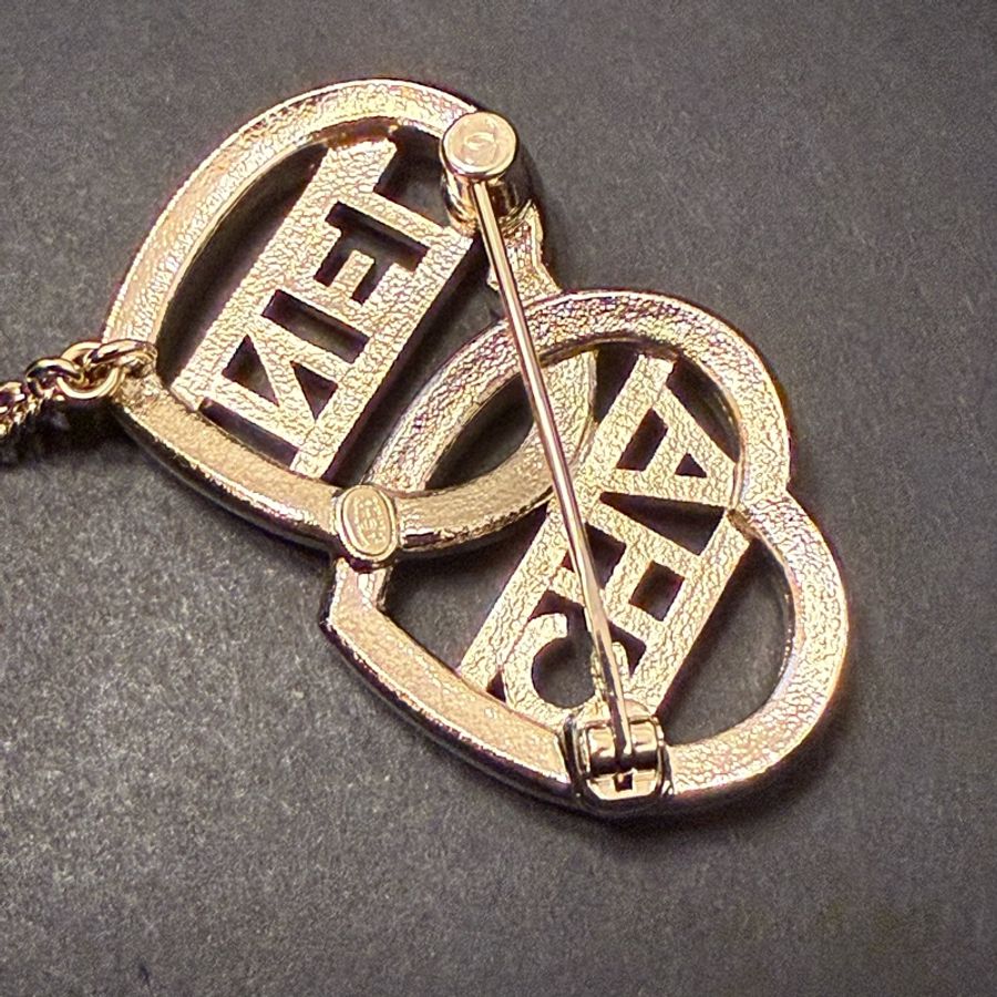 Chanel coco heart chained brooch 胸針-3
