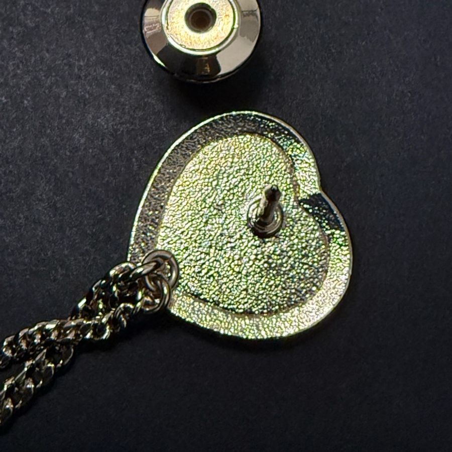 Chanel coco heart chained brooch 胸針-7