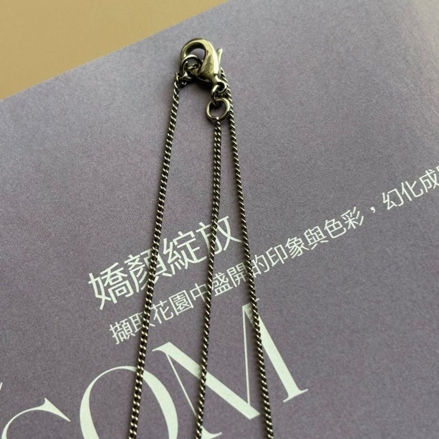::CHANEL:: 銀色經典雙C DISCO 燈球滿鑽墜飾 項鍊-4