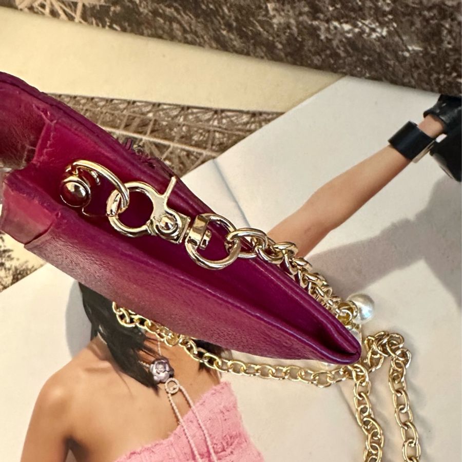 (MYMluxurybag) Chanel WOC 14.5cm 小巧 魚子醬皮包 長錢包 肩背包 斜背包-6