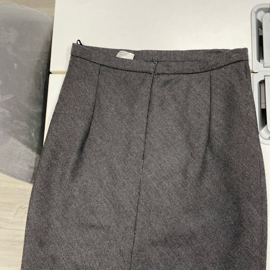MaxMara 義大利製造黑色彈性包裙-10