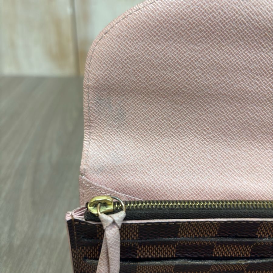 LV N61221 咖啡 棋盤 格紋 拉鍊 零錢 名片 信用卡 微笑 長夾-21