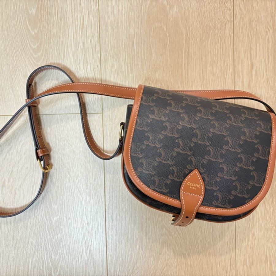 Celine 老花馬鞍包-6