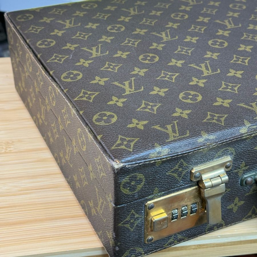 Louis Vuitton 老花硬盒古董行李箱🤎🎶絕對珍藏-6