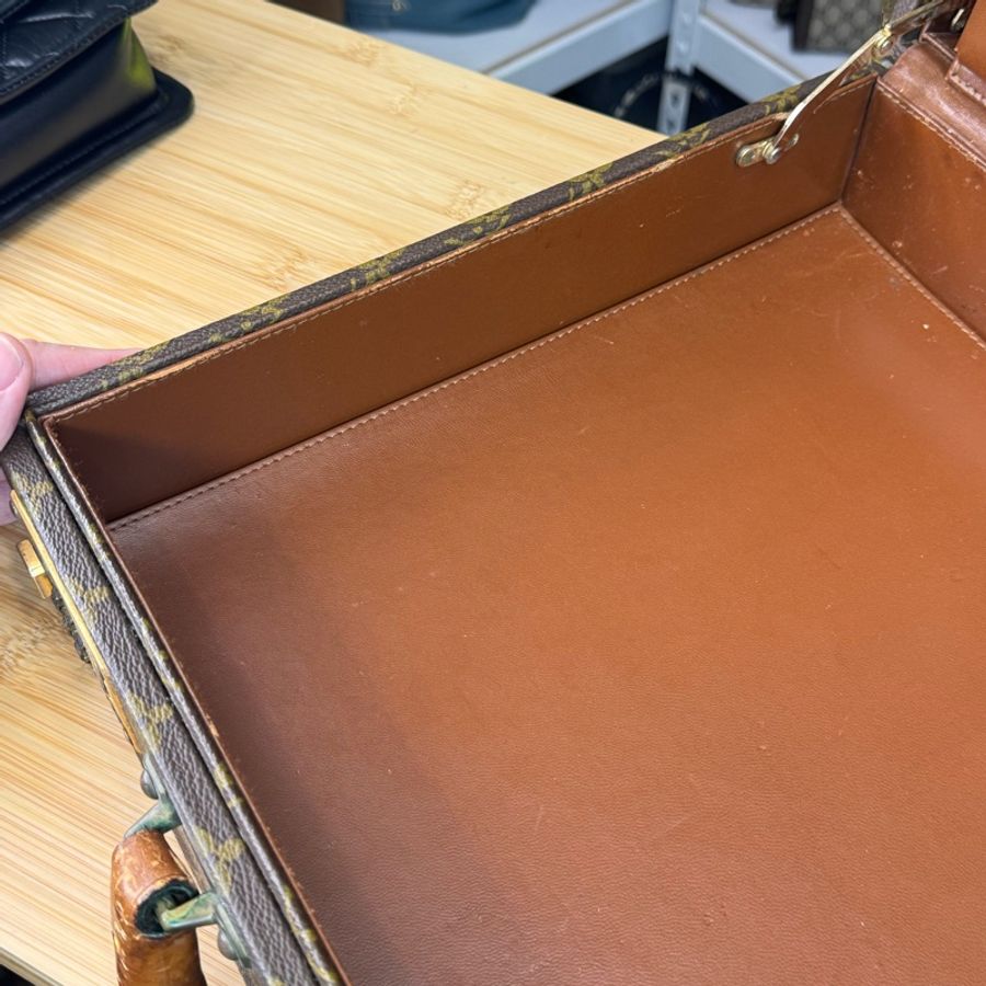 Louis Vuitton 老花硬盒古董行李箱🤎🎶絕對珍藏-12