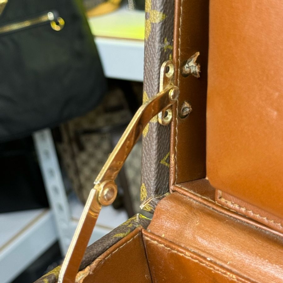 Louis Vuitton 老花硬盒古董行李箱🤎🎶絕對珍藏-14
