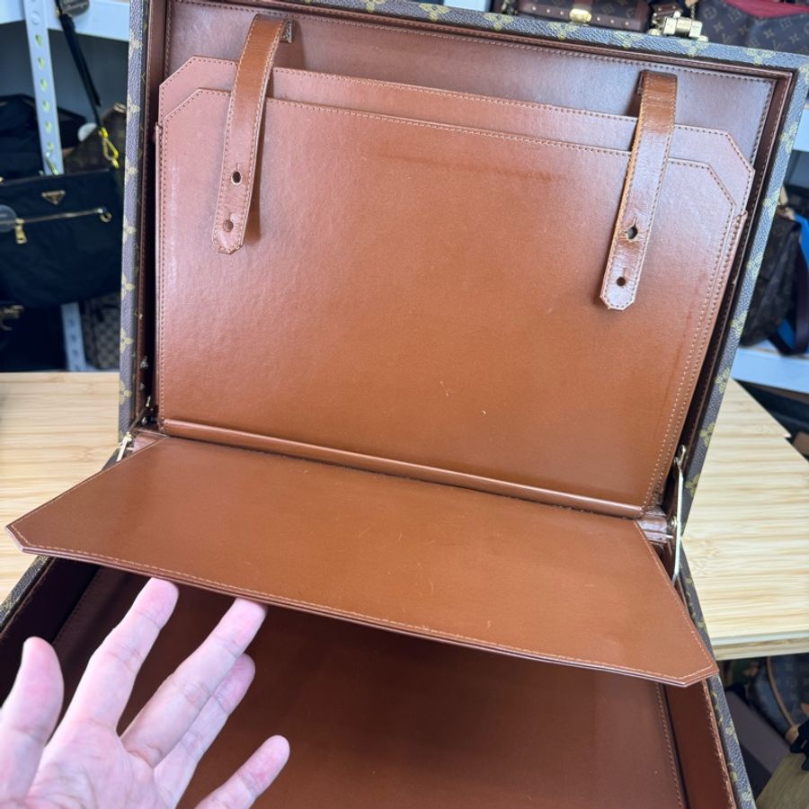 Louis Vuitton 老花硬盒古董行李箱🤎🎶絕對珍藏-18