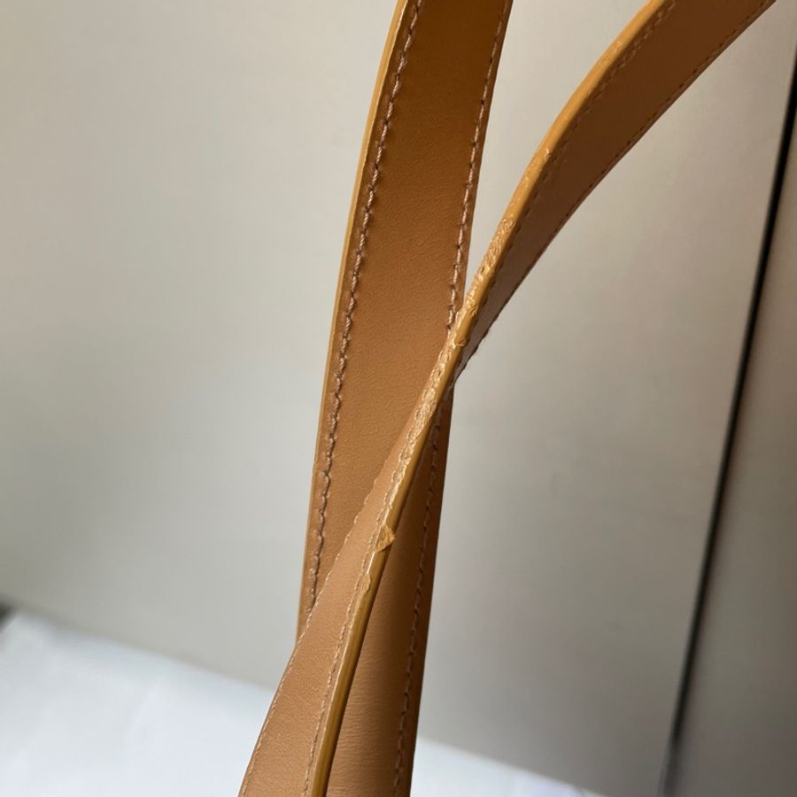 Dior紅棕老花牛仔托特包-4