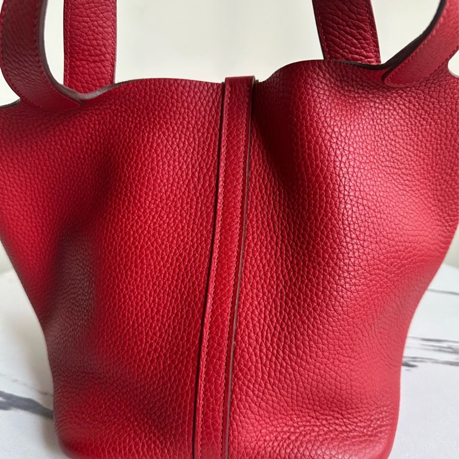 Hermes picotin 22紅色🧨-5