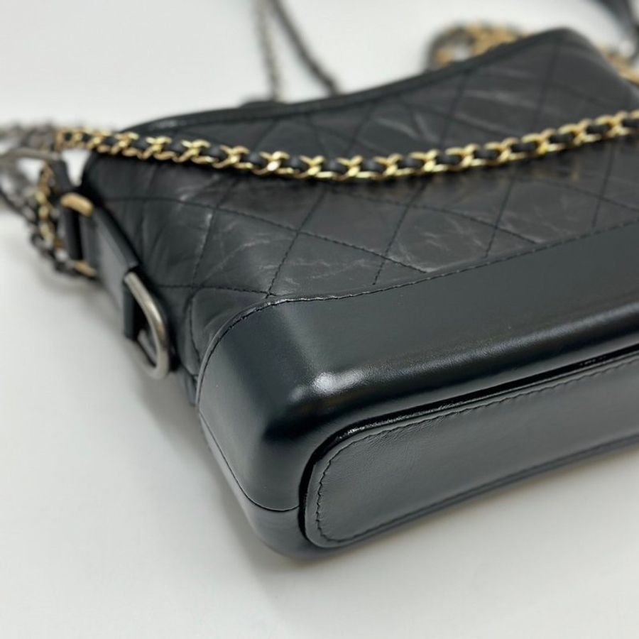 CHANEL 雙鍊條流浪包 - 小號黑30開-6