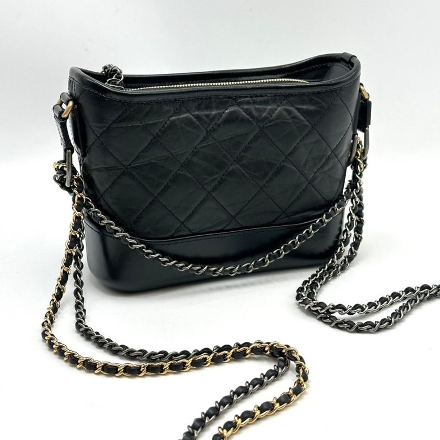CHANEL 雙鍊條流浪包 - 小號黑30開-8