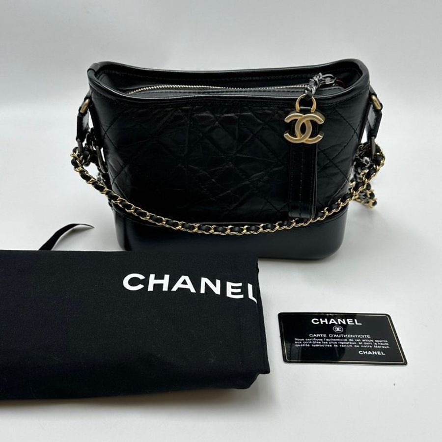CHANEL 雙鍊條流浪包 - 小號黑30開-9