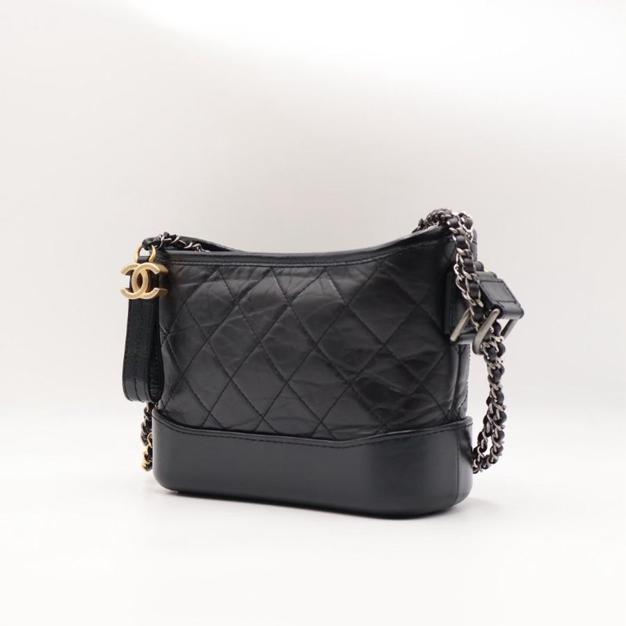 CHANEL 雙鍊條流浪包 - 小號黑30開-2