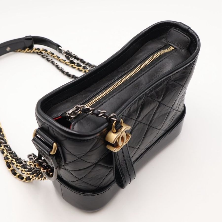 CHANEL 雙鍊條流浪包 - 小號黑30開-6