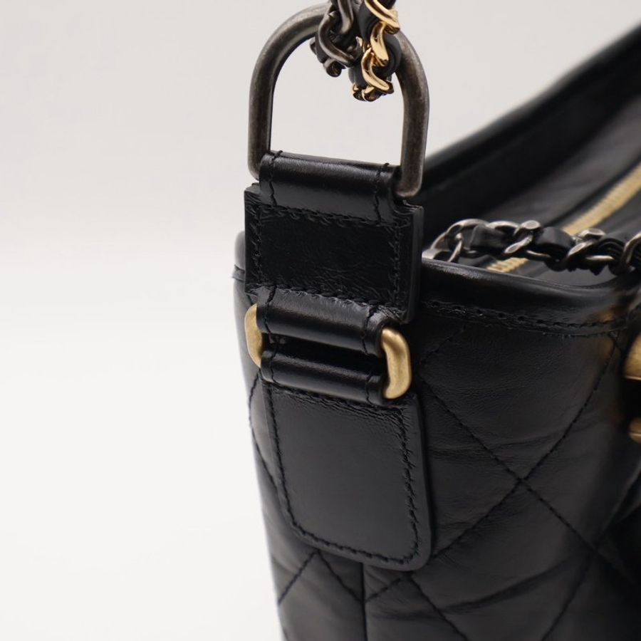 CHANEL 雙鍊條流浪包 - 小號黑30開-7