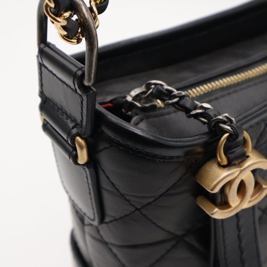 CHANEL 雙鍊條流浪包 - 小號黑30開-9