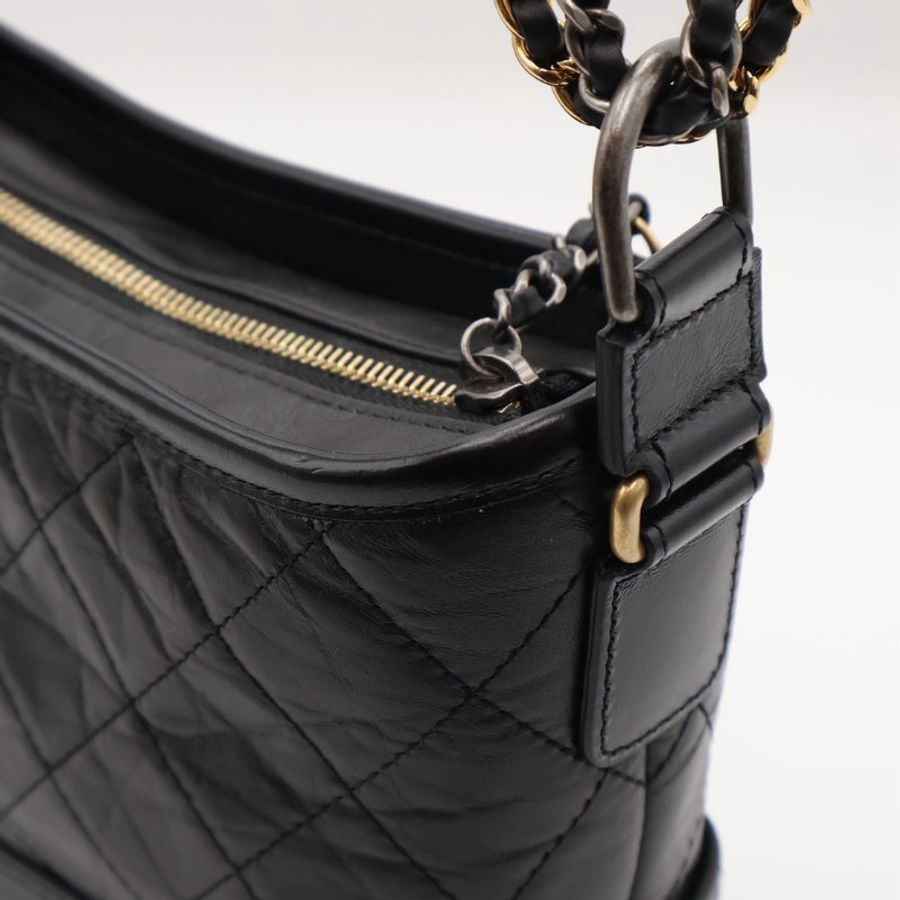 CHANEL 雙鍊條流浪包 - 小號黑30開-12