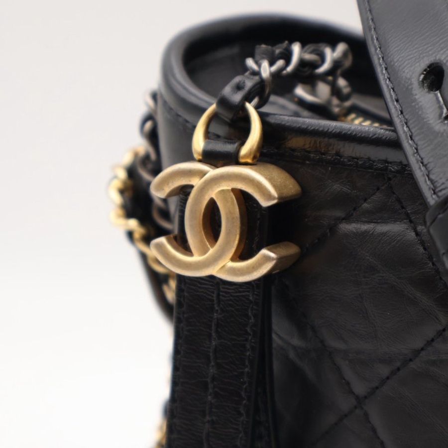 CHANEL 雙鍊條流浪包 - 小號黑30開-14