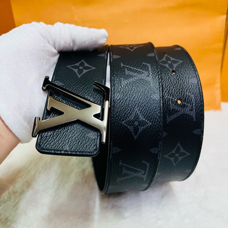 LV M9043黑老花 #雙面皮帶-5