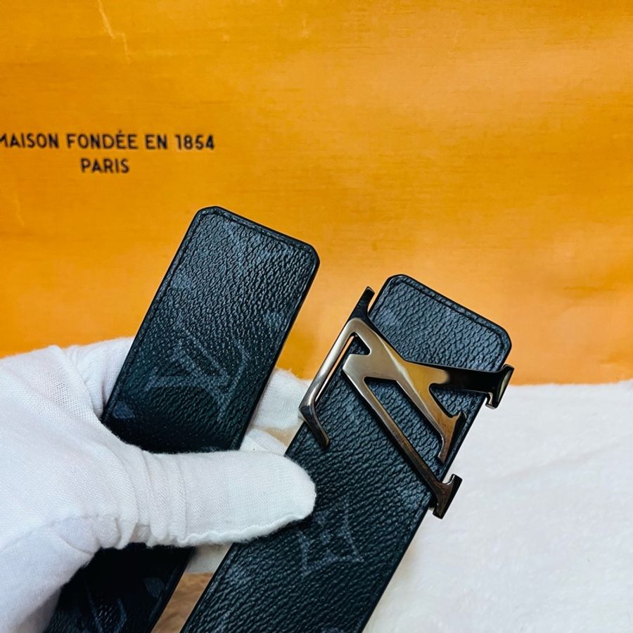 LV M9043黑老花 #雙面皮帶-8