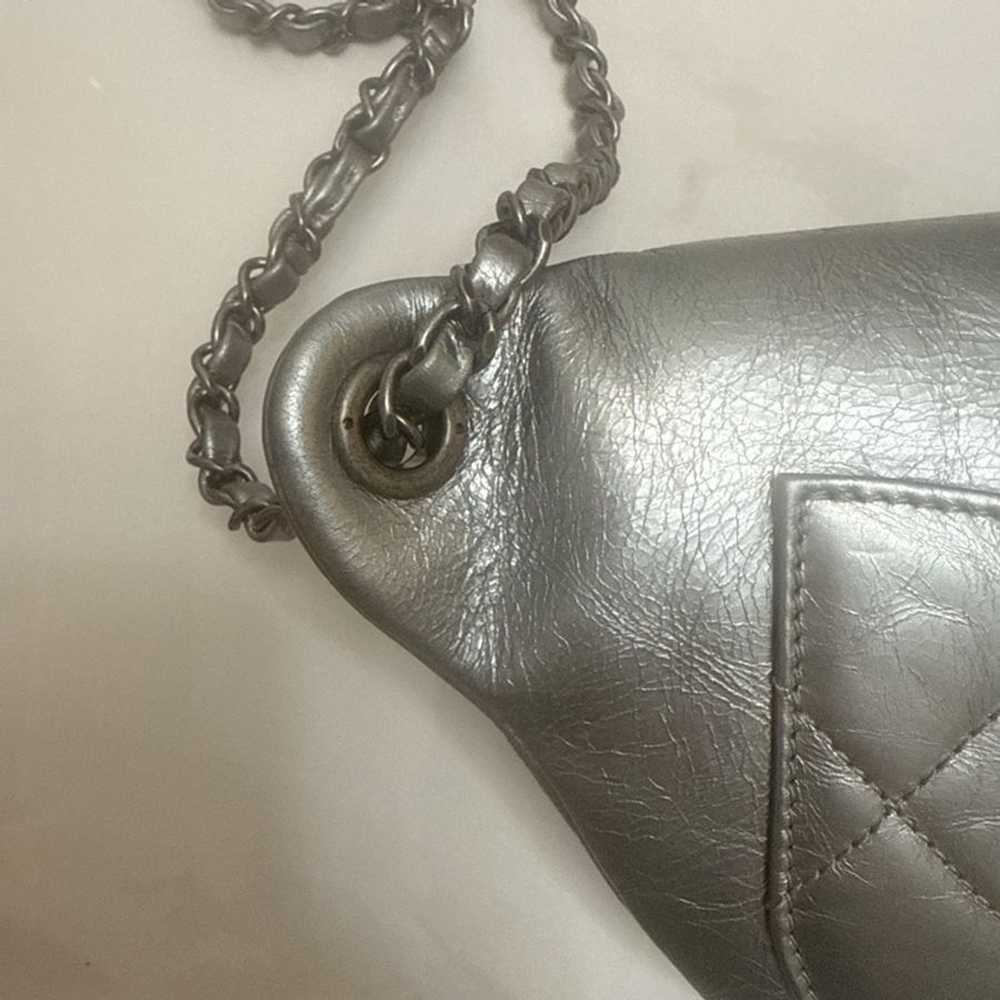 Chanel 銀色腰包Belt bag-2