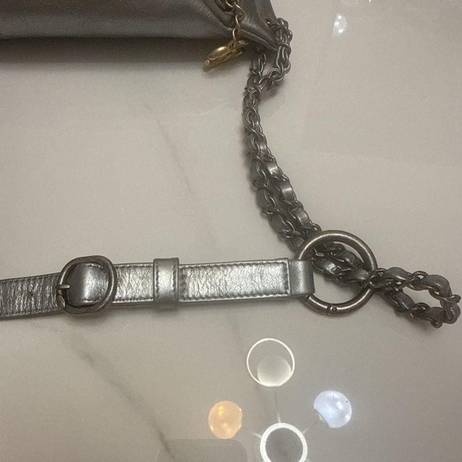 Chanel 銀色腰包Belt bag-5