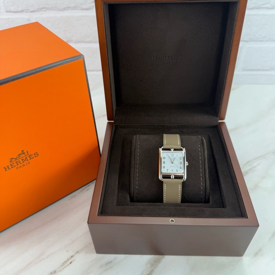愛馬仕 Hermès Cape Cod 手錶 大象灰銀-0