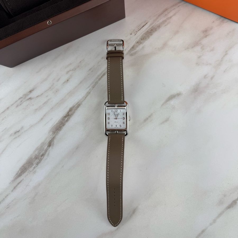 愛馬仕 Hermès Cape Cod 手錶 大象灰銀-5