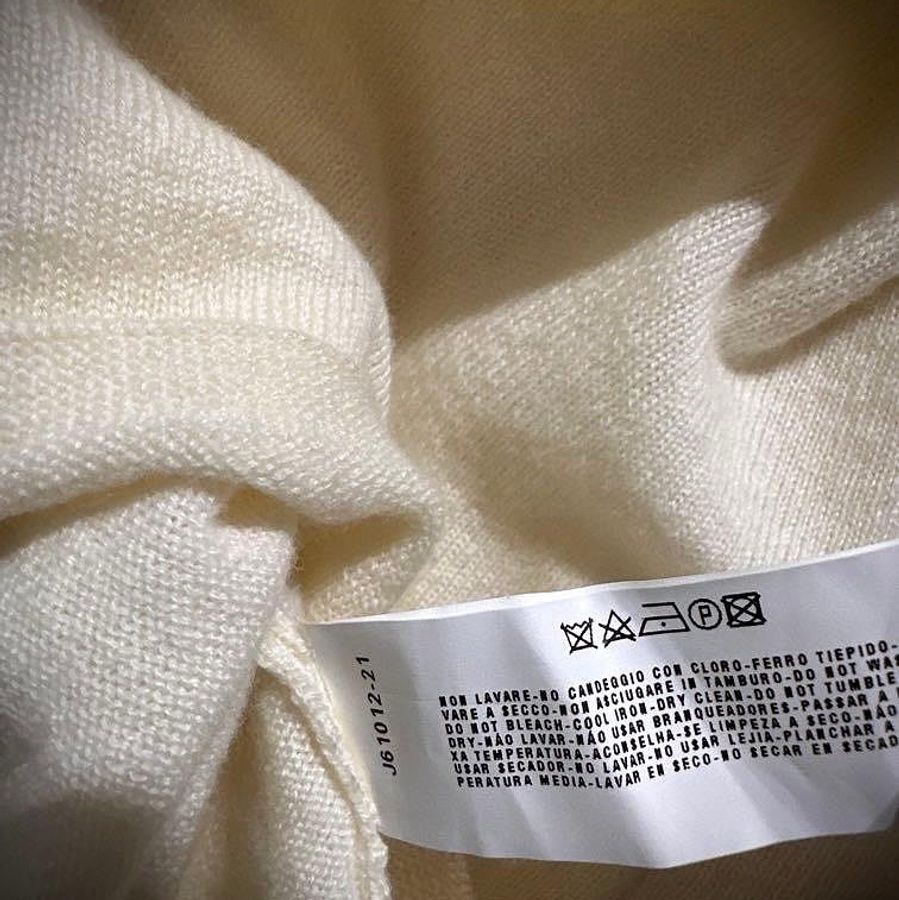 Armani collezioni cashmere 喀什米爾羊毛米色罩衫 毛衣外套 女 XL-2