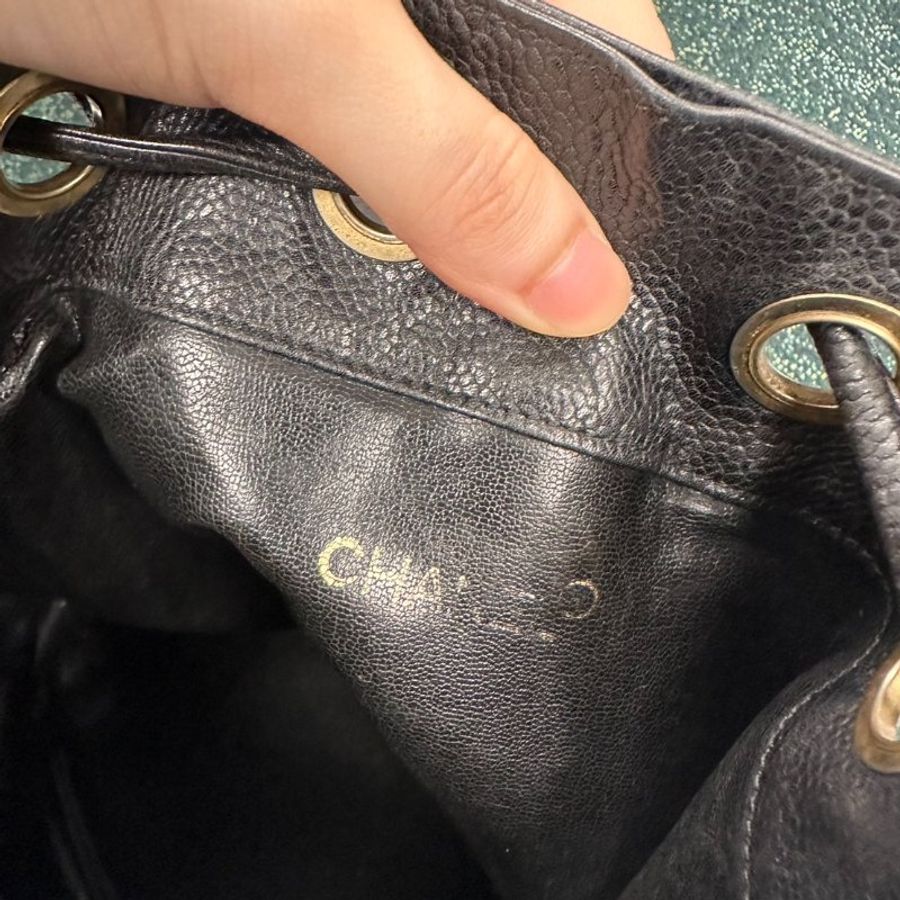 出清大優惠❤️CHANEL❤️牛皮大C水桶包🔥帥氣辣酷甜-26