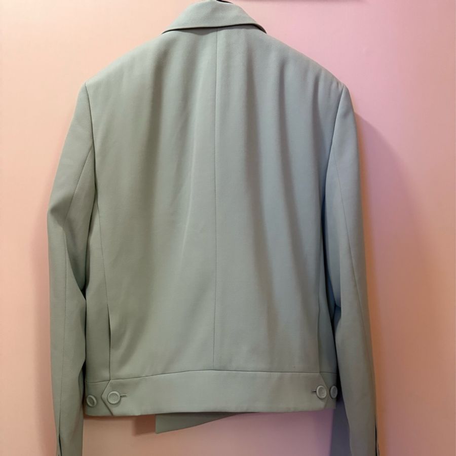 Dior baby blue wool blazer jacket 52 西裝外套-1