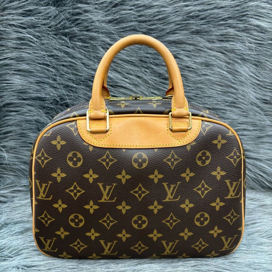 LV M42228 原花老花字紋 拉鍊 小珍包手提包公事包醫生包波士頓包晚宴包-2