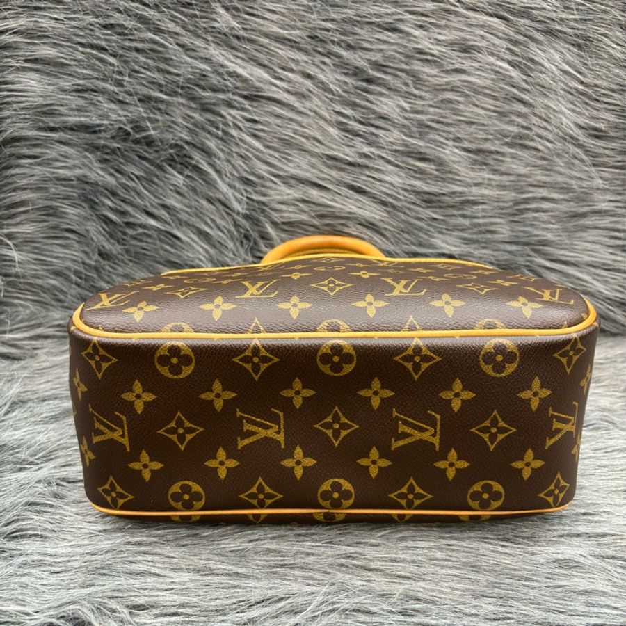 LV M42228 原花老花字紋 拉鍊 小珍包手提包公事包醫生包波士頓包晚宴包-4