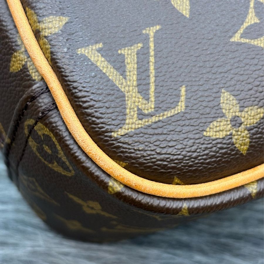 LV M42228 原花老花字紋 拉鍊 小珍包手提包公事包醫生包波士頓包晚宴包-5