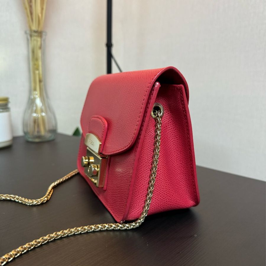 FURLA METROPOLIS RUBY RED 斜背包-17