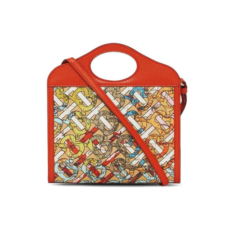 * Burberry The Pocket Tb Monogram Tote Bag for Women in Multicolor (8057104-TB_Map)-2