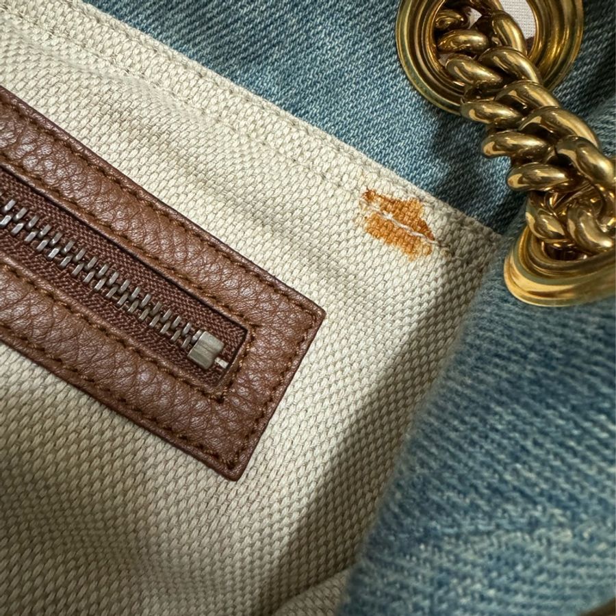Gucci Denim Soho Interlocking Totebag 牛仔布隨性慵懶感托特包-14