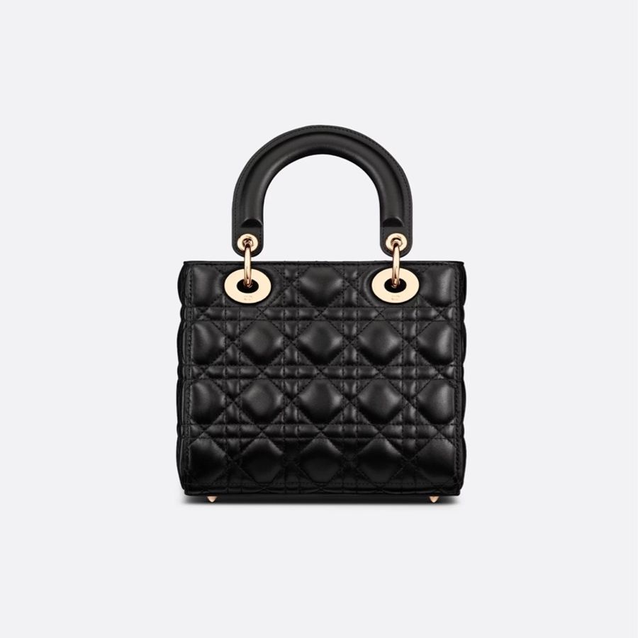 Lady Dior My ABCDior 手袋 黑色 Cannage 藤格紋圖案羊皮-4