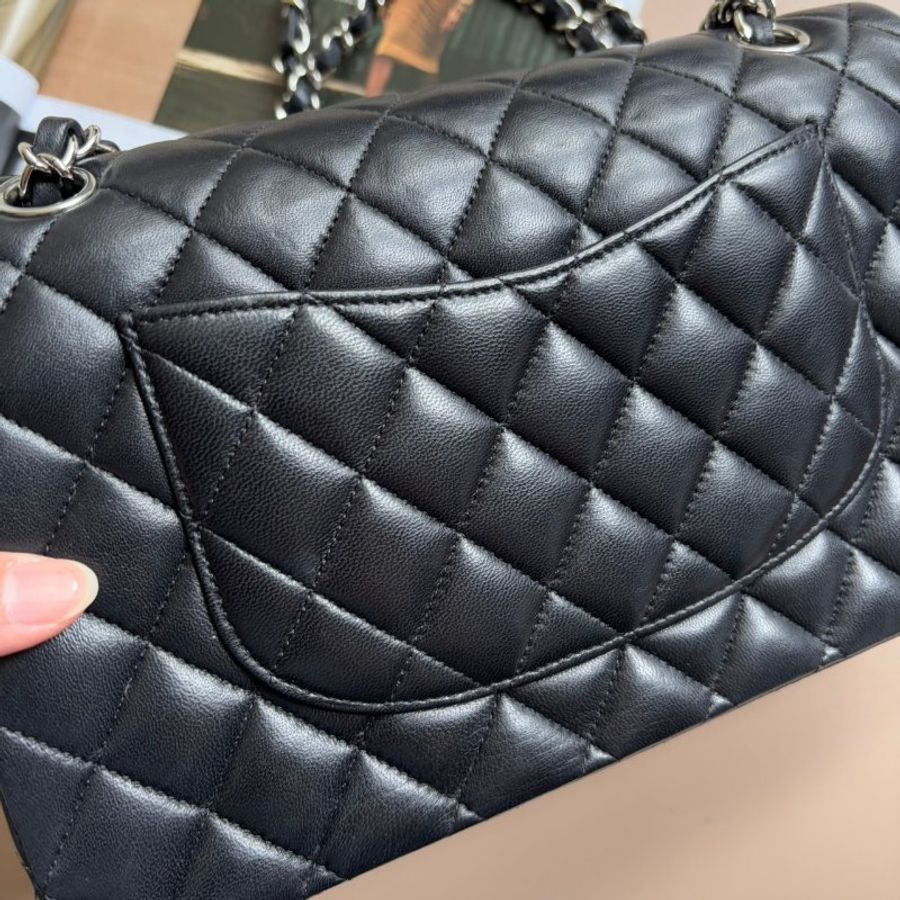 ::CHANEL:: CLASS FLAP 25 CF25 黑羊皮銀釦 COCO25-10