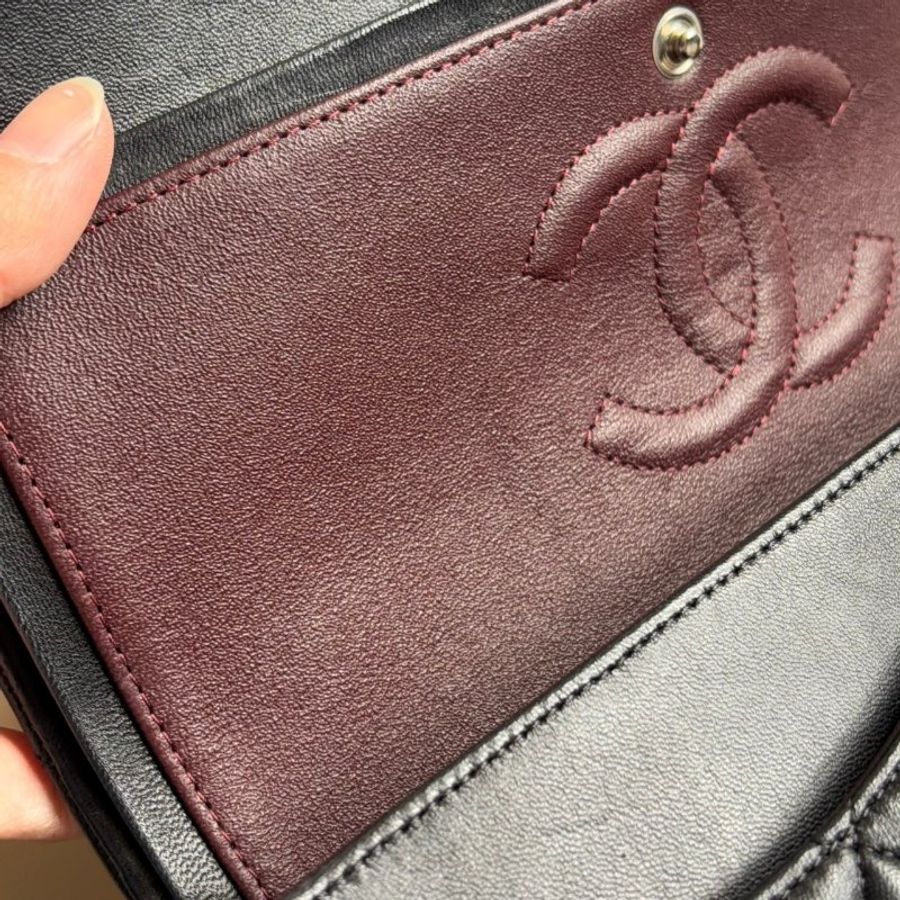 ::CHANEL:: CLASS FLAP 25 CF25 黑羊皮銀釦 COCO25-31