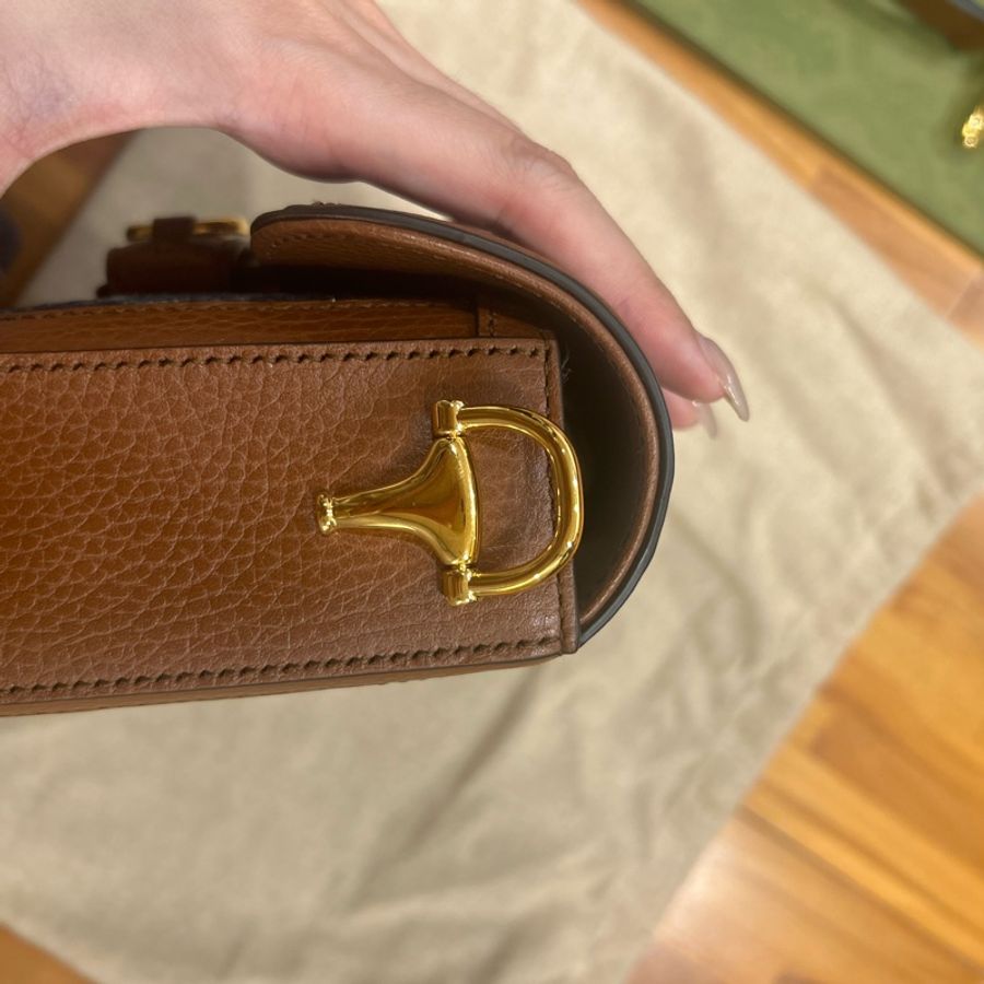 Gucci 1955 mini 雙肩帶 牛仔色(全新/完全沒背過)-13