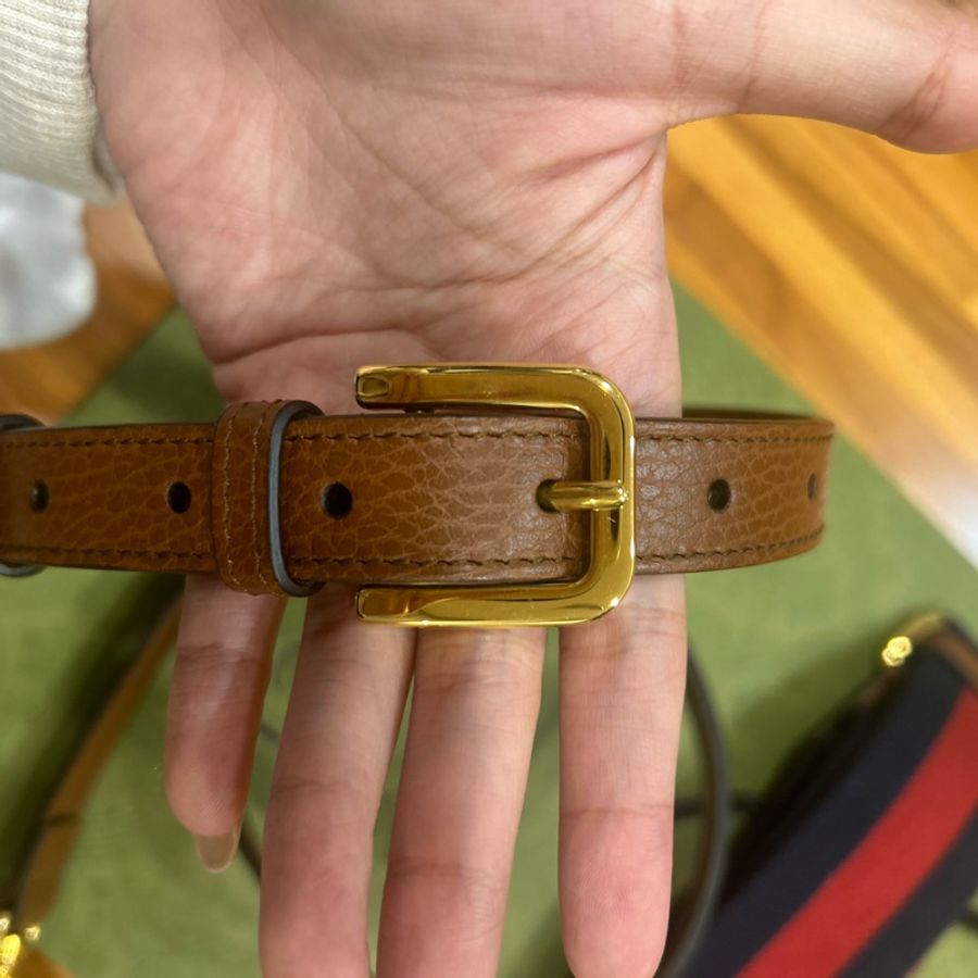 Gucci 1955 mini 雙肩帶 牛仔色(全新/完全沒背過)-17