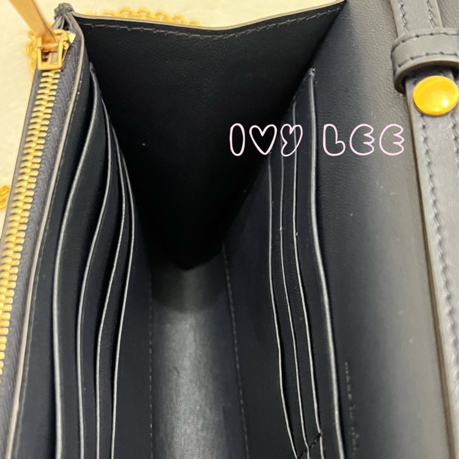 Céline 賽琳 皮革口袋信封蓋口包 黑 紅 米色 拼色 肩背包 斜背包 woc 二手精品-6
