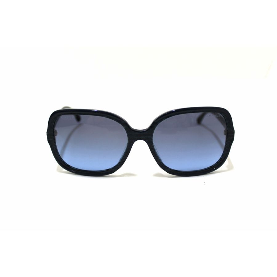 Chanel Blue Tortoise Square Sunglasses-0