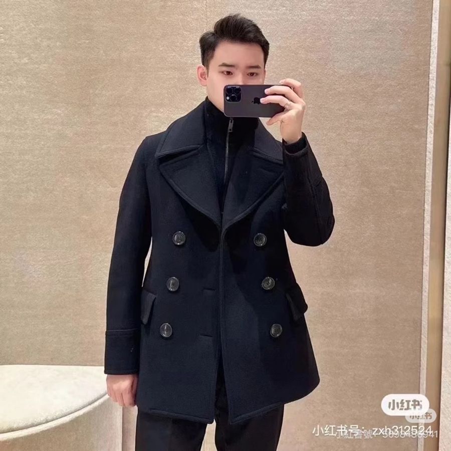 BURBERRY 黑色 羊毛 大衣 大衣外套 風衣外套 長大衣-8