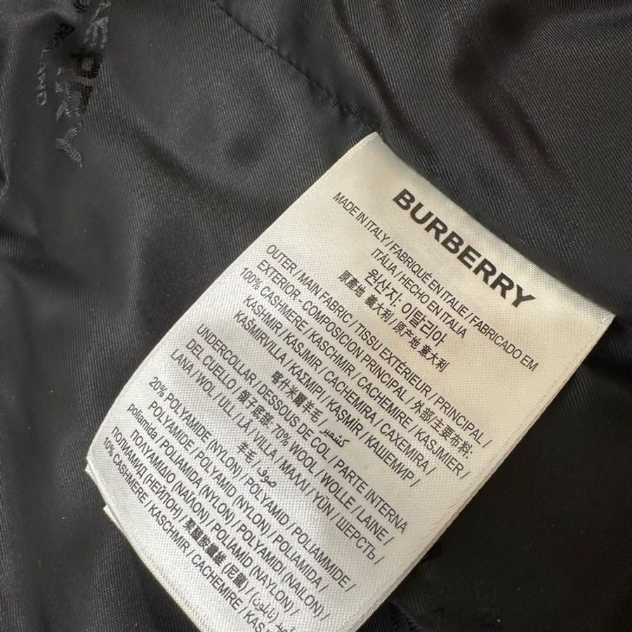 BURBERRY 黑色 羊毛 大衣 大衣外套 風衣外套 長大衣-20