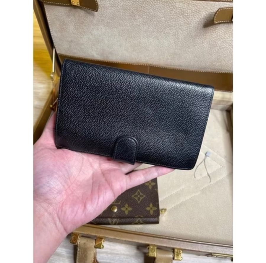 Chanel老香 Vintage 荔枝皮皮夾-1