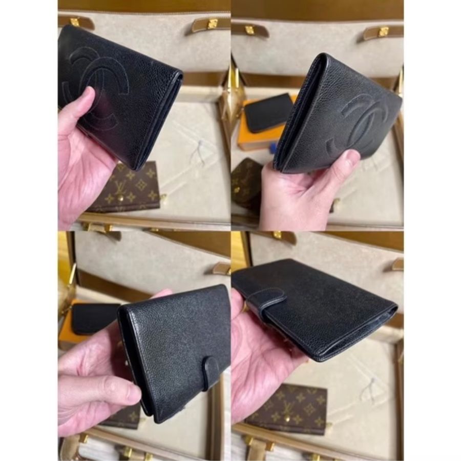 Chanel老香 Vintage 荔枝皮皮夾-7